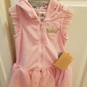 Disney Princess Girls Hooded Swim Cover Up Size 2T